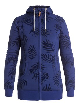 roxy, Frost Printed - Sweat à capuche technique zippé, BOTANIK FLOCKAGE (kvj2) Frost Printed - Zip-Up Technical Hoodie ERJFT03313