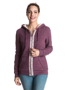 roxy, Signature Sherpa - Sudadera con capucha y cremallera, ITALIAN PLUM (psg0) Signature Sherpa - Zip-Up Hoodie ERJFT03362