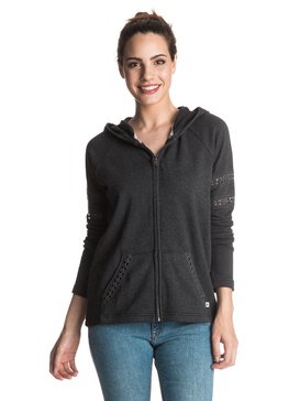 roxy, Harmony Feeling - Sudadera con capucha y cremallera, TRUE BLACK (kvj0) Harmony Feeling - Zip-Up Hoodie ERJFT03377