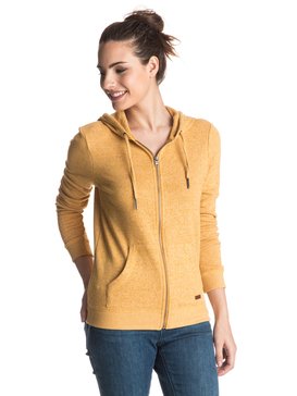 roxy, Signature Zip Up Hoodie, HONEY MUSTARD (ylh0) Signature - Zip-Up Hoodie ERJFT03409
