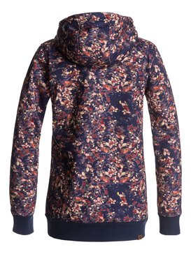 roxy, Frost - Sweat à capuche zippé matière sherpa, PEACOAT_WATERLEAF (btn4) Frost - Zip-Up Sherpa Hoodie ERJFT03554