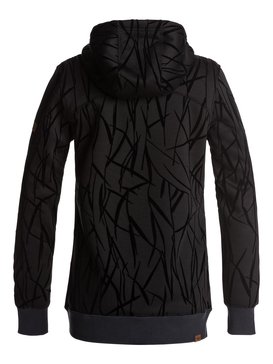 roxy, Frost - Sweat à capuche zippé matière sherpa, TRUE BLACK_ON THE GRASS FLOCKA (kvj2) Frost - Zip-Up Sherpa Hoodie ERJFT03554