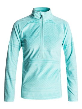 roxy, Cascade - Polaire à demi-zip, ARUBA BLUE_ASTA LAYER PRINT (bfk5) Cascade - Half-Zip Polar Fleece ERJFT03562