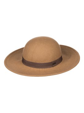 roxy, Love In L.A Felt Hat, CAMEL (nlf0) Love In L.A - Felt Fedora ERJHA03129
