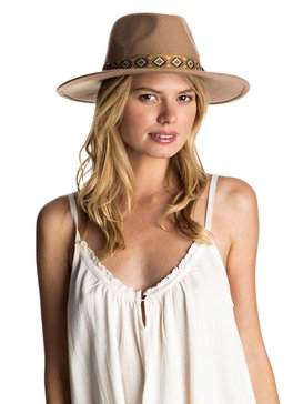 roxy, Ding Dang Felt Hat, CAMEL (nlf0) Ding Dang - Felt Hat ERJHA03159