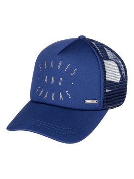 roxy, Truckin Trucker Hat, BLUE DEPTHS (bta0) Truckin - Trucker Cap ERJHA03209