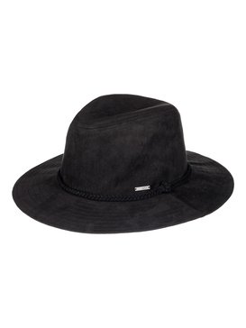 roxy, Enjoy Your Party - Chapeau fedora imitation suède, ANTHRACITE (kvj0) Enjoy Your Party - Faux Suede Fedora ERJHA03325