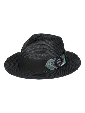 roxy, That Sunshine Straw Panama Hat, ANTHRACITE (kvj0) THAT SUNSHINE ERJHA03367