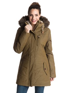 roxy, Tara - Parka technique matelassée, MILITARY OLIVE (cqw0) Tara - Quilted Technical Parka ERJJK03122