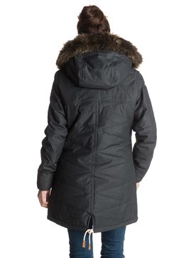 roxy, Tara - Parka technique matelassée, TRUE BLACK (kvj0) Tara - Quilted Technical Parka ERJJK03122