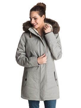 roxy, Tara - Parka technique matelassée, HERITAGE HEATHER (sgrh) Tara - Quilted Technical Parka ERJJK03122