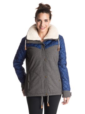 roxy, Loran - Veste technique matelassée, CHARCOAL HEATHER (kpgh) Loran - Quilted Technical Jacket ERJJK03125