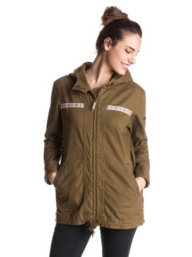 roxy, Gabis Port - Parka en sergé, MILITARY OLIVE (cqw0) Gabis Port - Twill Parka ERJJK03139