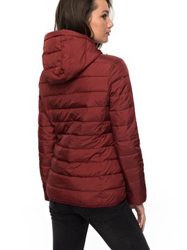 roxy, Forever Freely - Veste chaude à capuche, SYRAH (rra0) Forever Freely - Insulator Hooded Jacket ERJJK03158