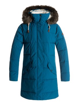 roxy, Ellie 5K - Wasserdichte, lang geschnittene Jacke mit Kapuze, INK BLUE (bsf0) Ellie 5K - Waterproof Longline Hooded Jacket ERJJK03186