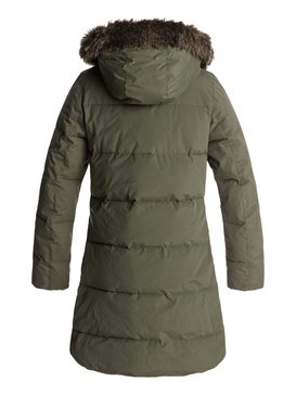 roxy, Ellie 5K - Wasserdichte, lang geschnittene Jacke mit Kapuze, DUST IVY (gqm0) Ellie 5K - Waterproof Longline Hooded Jacket ERJJK03186