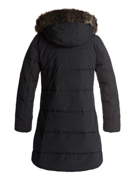 roxy, Ellie 5K - Wasserdichte, lang geschnittene Jacke mit Kapuze, TRUE BLACK (kvj0) Ellie 5K - Waterproof Longline Hooded Jacket ERJJK03186