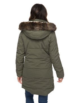roxy, Ellie 5K - Wasserdichte, lang geschnittene Jacke mit Kapuze, DUST IVY (gqm0) Ellie 5K - Waterproof Longline Hooded Jacket ERJJK03186