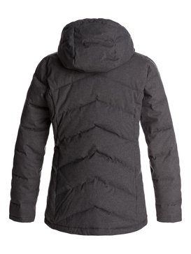 roxy, Nancy - Manteau isolant imperméable à capuche, FORGED IRON (kyc0) Nancy - Waterproof Hooded Insulator Jacket ERJJK03187