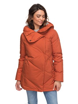 roxy, Abbie - Giacca Insulator impermeabile con cappuccio, ROOIBOS TEA (rzb0) Abbie - Waterproof Hooded Insulator Jacket ERJJK03189