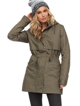 roxy, Sea Dance - Parka déperlante, DUSTY OLIVE (gpb0) Sea Dance - Water Repellent Parka ERJJK03199