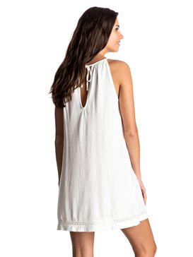 roxy, Wooden Ships - Robe dos-Nu, MARSHMELLOW (wbt0) Wooden Ships - Halter Dress ERJKD03102