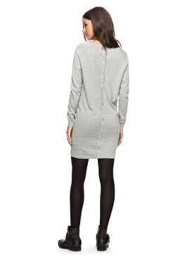 roxy, Winter Story - Robe à manches longues, HERITAGE HEATHER (sgrh) Winter Story - Long Sleeve Button-Back Dress ERJKD03139