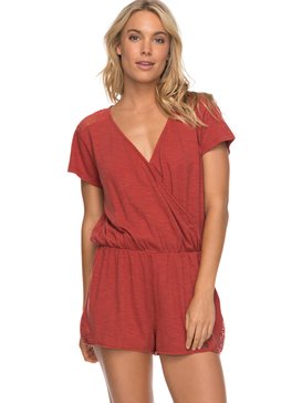 roxy, Salty Evening - Combishort manches courtes, TANDOORI SPICE (npq0) Salty Evening - Short Sleeve Playsuit ERJKD03168