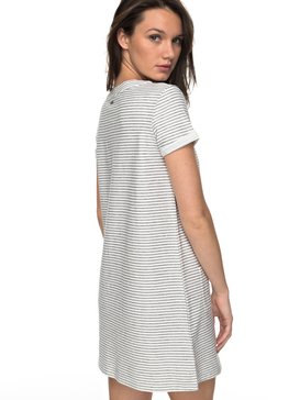 roxy, Beyond The Ocean Tee Dress, MARSHMALLOW (wbt0) BEYOND THE OCEAN ERJKD03169