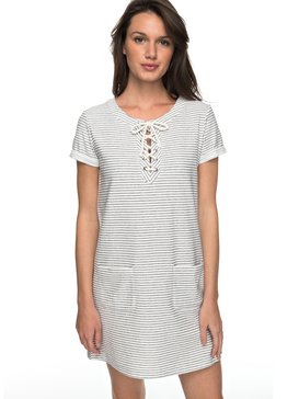roxy, Beyond The Ocean Tee Dress, MARSHMALLOW (wbt0) BEYOND THE OCEAN ERJKD03169