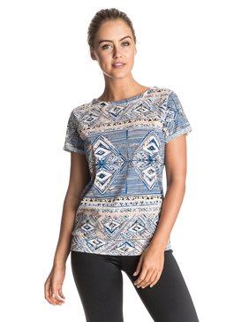 roxy, Didasana - Top de Fitness à Manches Courtes, YOGA YOGII COMBO PEACH NECTAR (mep6) Didasana - Cap Sleeve Yoga Top ERJKT03132