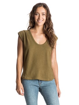 roxy, Isle See You - Haut sans manches, MILITARY OLIVE (cqw0) Isle See You - Sleeveless Top ERJKT03143