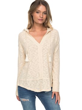 roxy, Good Vibrations - Top à Manches Longues Et à Capuche, ANGORA (tee0) Good Vibrations - Hooded Long Sleeve Top ERJKT03157