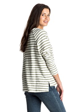 roxy, Keep Up Blues - Top à manches longues, OIL GREEN FRIDAY STRIPE (gld3) Keep Up Blues - Long Sleeve Top ERJKT03212