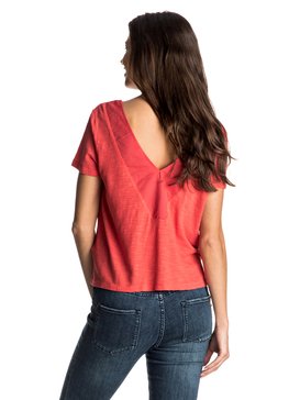roxy, Little Lies - Top con cuello en V, HIBISCUS (rmz0) Little Lies - V-Neck Top ERJKT03213