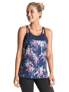 roxy, Thana - Haut sans manches, BLUE DEPTHS WASHED PALM (bta7) Thana - Vest ERJKT03236