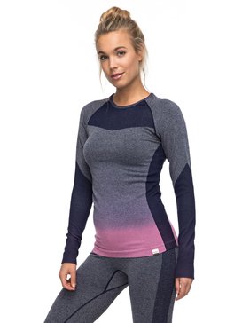 roxy, Passana - Tee Shirt de sport à manches longues, PEACOAT (btn0) Passana - Technical Long Sleeve Top ERJKT03271