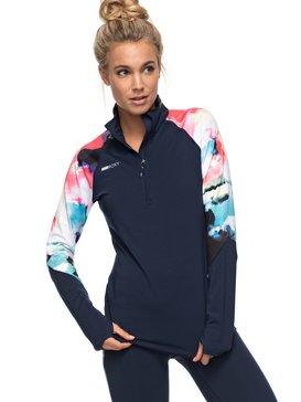 roxy, Keep It Warm - Haut technique à manches longues, DRESS BLUE CLOUD NINE (btk6) Keep It Warm - Technical Long Sleeve Top ERJKT03272