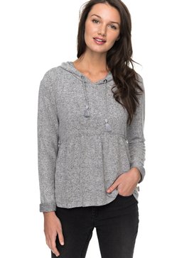 roxy, Sea Skipper - Haut à capuche manches longues, HERITAGE HEATHER (sgrh) Sea Skipper - Long Sleeve Hooded Top ERJKT03289