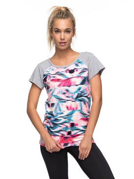 roxy, Beat The Rythm - T shirt de sport, PALE DOGWOOD CUBAN CORN (nds6) Beat The Rythm - Technical T-Shirt ERJKT03293
