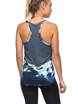 roxy, Beat The Rythm - Camiseta sin mangas de diseño técnico, DRESS BLUE CLOUD NINE (btk6) Beat The Rythm - Technical Vest Top ERJKT03296