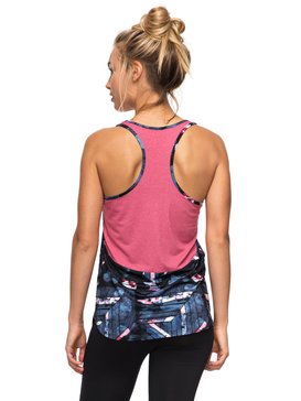 roxy, Beat The Rythm - Camiseta sin mangas de diseño técnico, ANTHRACITE BLUR PAINT (kvj6) Beat The Rythm - Technical Vest Top ERJKT03296