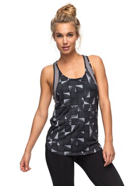 roxy, Beat The Rythm - Camiseta sin mangas de diseño técnico, FORGED IRON AMAZONIA (kyc6) Beat The Rythm - Technical Vest Top ERJKT03296