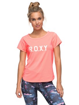 roxy, Shiny Way - T shirt de sport, LADY PINK (mcz0) Shiny Way - Technical T-Shirt ERJKT03297
