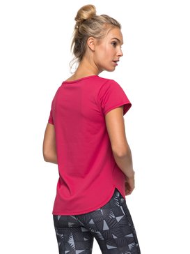 roxy, Shiny Way - T shirt de sport, RED BUD (mqg0) Shiny Way - Technical T-Shirt ERJKT03297