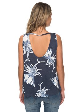 roxy, Light And Bright Crop Top, DRESS BLUE CADAQUES FLOWER (btk8) LIGHT AND BRIGHT ERJKT03337