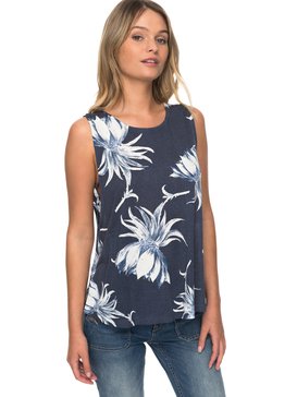 roxy, Light And Bright Crop Top, DRESS BLUE CADAQUES FLOWER (btk8) LIGHT AND BRIGHT ERJKT03337