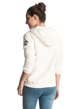 roxy, Feel Snow - Sweat à Capuche en Polaire, PRISTINE (wza0) Feel Snow - Plush Fleece Hoodie ERJPF03018