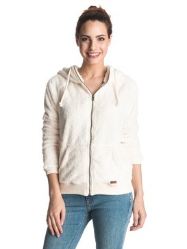 roxy, Feel Snow - Sweat à Capuche en Polaire, PRISTINE (wza0) Feel Snow - Plush Fleece Hoodie ERJPF03018