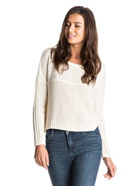 roxy, True To Your School - Sweat court, PRISTINE (wza0) True To Your School - Cropped Sweater ERJSW03125
